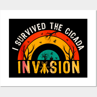 Cicada invasion 2024 retro Posters and Art